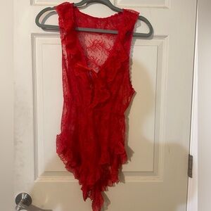 Red lingerie Size small